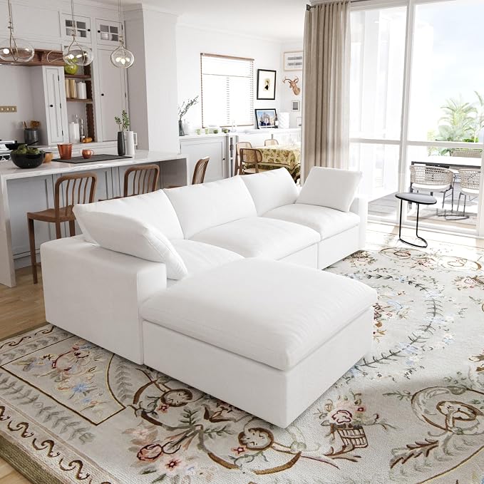 JACH 120" L Shape Cloud Modular Couches - Image 7