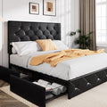 Allewie Upholstered Full Size Platform Bed Frame by Allewie