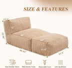 Hobestluk Big Bean Bag Lounger Chairs Large Beanbag Chair - Image 2