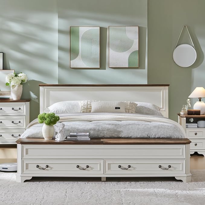 T4TREAM Farmhouse King Bed - Image 3