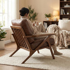 HNY Mid Century Arm Chair, Retro Accent Armchair - Image 3