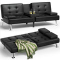 Homall Futon Sofa Bed, Leather Futon Couch by Homall