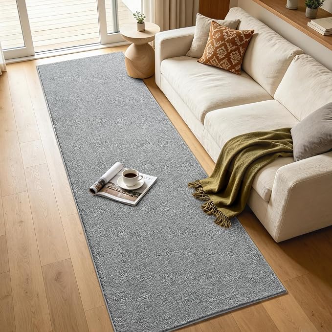 2x6 Grey Runner Rug Washable Non-Slip Soft - Image 7
