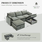 85.83" Modular Sectional Cloud Couches - Image 2