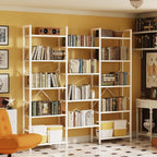 SUPERJARE Triple Bookshelf, Bookcase - Image 6