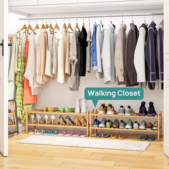viewcare 2-Tier Long Shoe Rack for Entryway, Long 33IN | Beautiful | Functional - Image 4