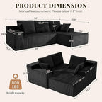 GRUSIGN Cloud Sectional Boneless Couches - Image 2