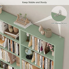 FOTOSOK 6-Tier Open Bookcase and Bookshelf, Freestanding Display Storage - Image 7