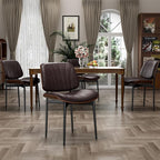 YaFiti Dining Chairs Set of 6, Dining Room and Kitchen Chairs, Mid Century - Image 5