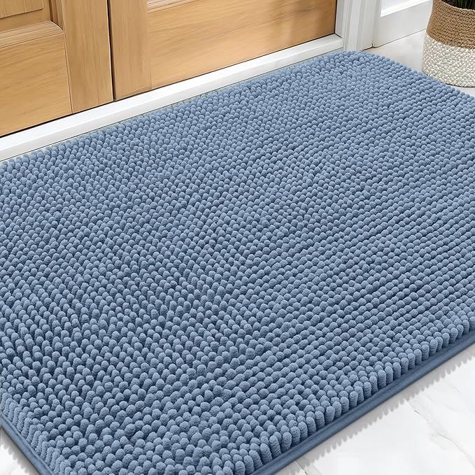 OLANLY Dog Door Mat for Muddy Paws 30x20, Super Absorbent Chenille Mud Mat | by OLANLY
