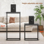 TUTOTAK End Table, Side Table, Tall Couch Table, Sofa Table, Living Room - Image 2