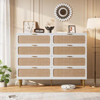 GarveeHome Rattan 8 Drawer Dressers by GarveeHome