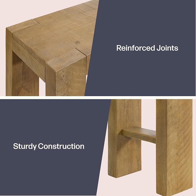 Alaterre Furniture Classic Solid Wood Console Table - Image 5