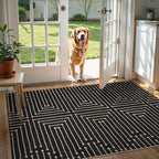 Lahome 3x5 Easy Jute Rugs for Entryway, Non Slip Stain Resistant Front Door - Image 2