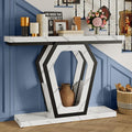 FUSUNBAO 47.3" Console Table, Openwork Bracket Sofa Table, Wood Narrow Entryway by FUSUNBAO
