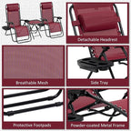 Outsunny Zero Gravity Chair Set - Image 6