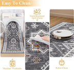HEBE Boho Kitchen Rugs Set of 3, Non Slip Washable Kitchen Mats - Image 4