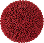 · REDEARTH · Round Pouf Ottoman - Image 4