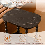 2-Tier Side Table, Small End Table - Image 4