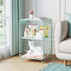 APEXCHASER Cute Nightstand, Metal Side Table, 3 Tier End Table - Image 5