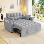3-in-1 Convertible Sleeper Sofa Bed, 55 inch Small Couch by LITVZ