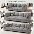 Belffin 86.2" Sectional Sleeper Sofa Bed - Image 8
