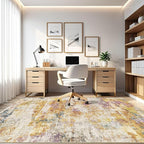 LOONGRUG 5x8 Area Rug Washable Neutral Modern Living Room Rugs Colorful | - Image 8