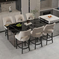 VKNOW Bar Stools Set of 6, Modern Counter Stools by VKNOW