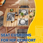 AAAAAcessories D-Shaped Chair Cushions, Machine-Washable Cover - Image 8