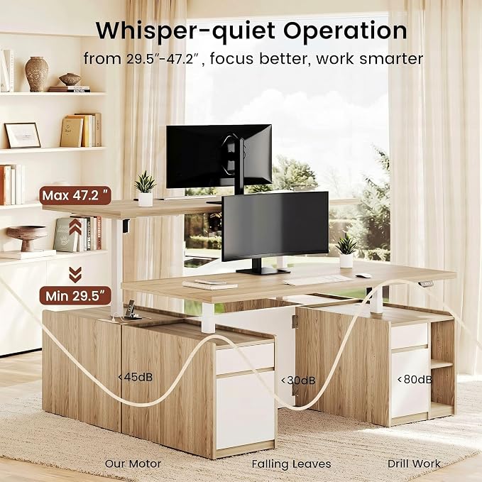 ModernMate Furniture Set, 70.8'' Executive Standing Desk - Image 2