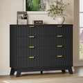 BORNOON Fluted 8 Drawer Tall Dresser, 47.2" Wide Modern Boho Chest of Drawers by BORNOON