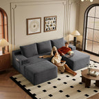96" Sectional Couches for Living Room Cloud Couch Sofa - Image 9