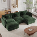 mikibama Modular Sectional Sofa, 111.5 Inch U Shaped Couch Set by Mikibama