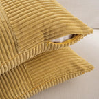Fancy Homi Set of 2 Mustard Yellow Boho Long Lumbar Body Decorative Throw - Image 4