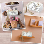 Pinkunn 4 Pcs Wooden Book Stack Decor - Image 7