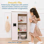 ECR4Kids Wooden Pretend Play Kitchen Refrigerator - Image 4