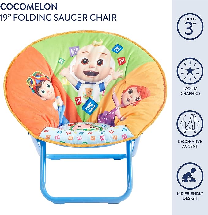 Idea Nuova Cocomelon Saucer Chair - Image 4