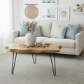 WELLAND Live Edge Cedar Wood Coffee Table by WELLAND