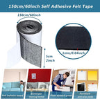 Shappy 2 Packs 120 x 2 x 0.04 Inch Felt Strips - Image 2