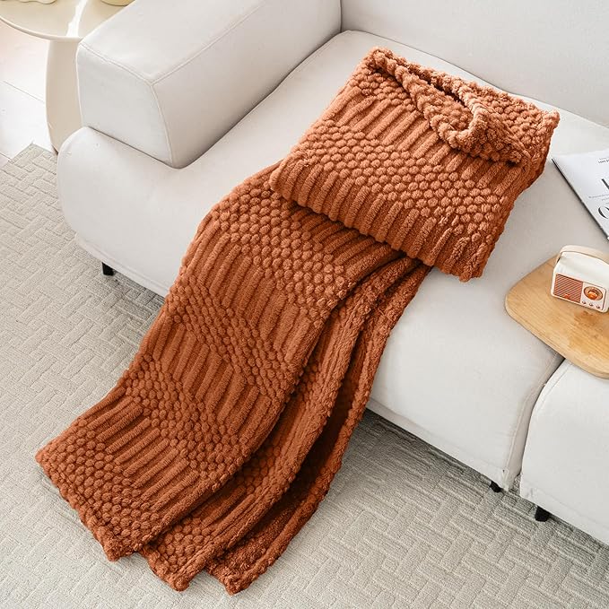 Rust Throw Blanket - Image 4