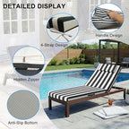 Outdoor Chaise Lounge Cushions, 71x21 Inch Olefin Water & Fade Resistant Pool - Image 2