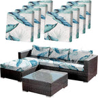 CALBODE 8Pcs Stretch Patio Cushion Covers Outdoor Couch Cover Replacement by CALBODE