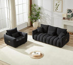 Antetek Set of 3 Teddy Sofa for Living Room, Modern 2 Units Deep Seat Sofa - Image 5