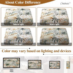 CALBODE 8Pcs Stretch Patio Cushion Cover, Tropical Floral and Leaf Pattern Sofa - Image 6