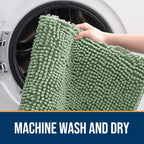 OLANLY Dog Door Mat for Muddy Paws 70x32, Super Absorbent Chenille Mud Mat | - Image 5