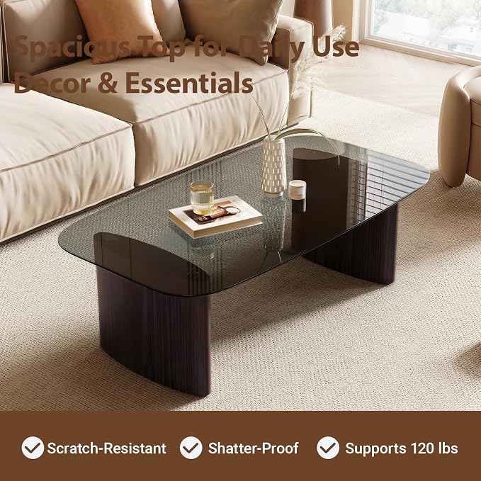 Modern Glass Coffee Table, Coffee Table - Image 5