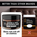 FORTIVO Leather Recoloring Balm, Color Restorer, Scratch Remover, Couch Paint - Image 4