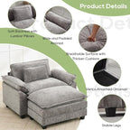 Oprisen 53" Modular Sectional Sofa, Comfy Cloud Couch Sectional Sofa - Image 6