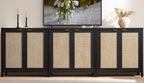 SICOTAS Rattan Sideboard Buffet Storage Cabinet - Image 10