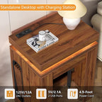 Extendable Dining Table with Charging Station, Convertible Folding Console Table - Image 6